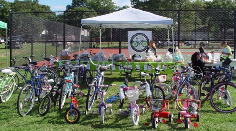 Bretts Bicycle Recycle Booth