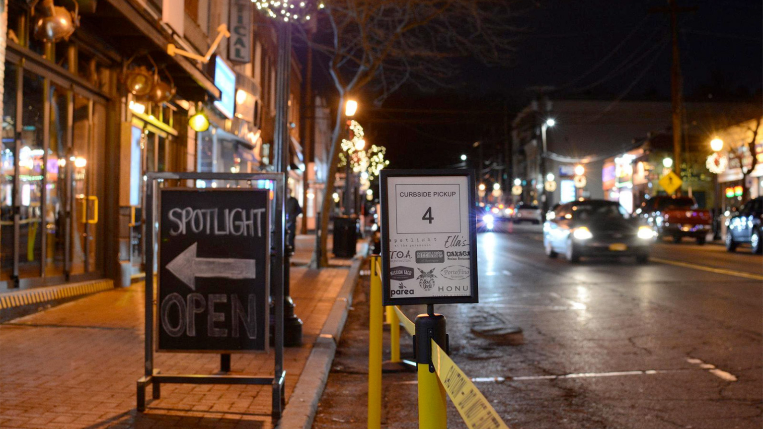 New curbside pickup station opens in Huntington Village • The Long