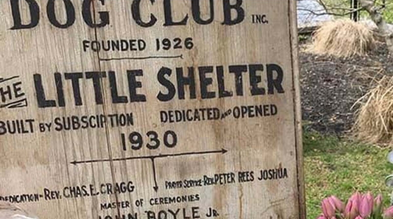 Little Shelter 1926 Sign