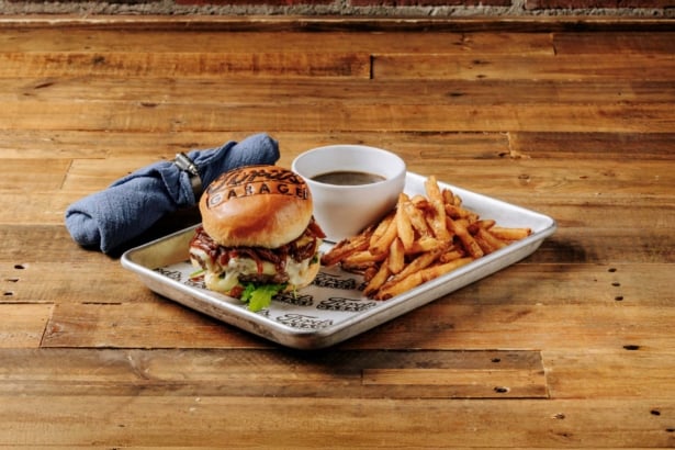 Fords Garage French Onion Burger