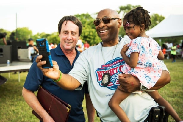 National Nights Out events on LI aim to bring law enforcement, communities together Nno Police Selfie 2